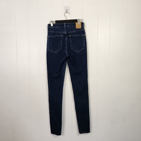 DU/ER Womens Dark Wash High Waisted Rise Skinny Jeans Stretchy Denim 26x31 - Picture 5 of 14